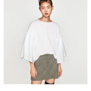 ZARA full sleeve t-shirt in Red